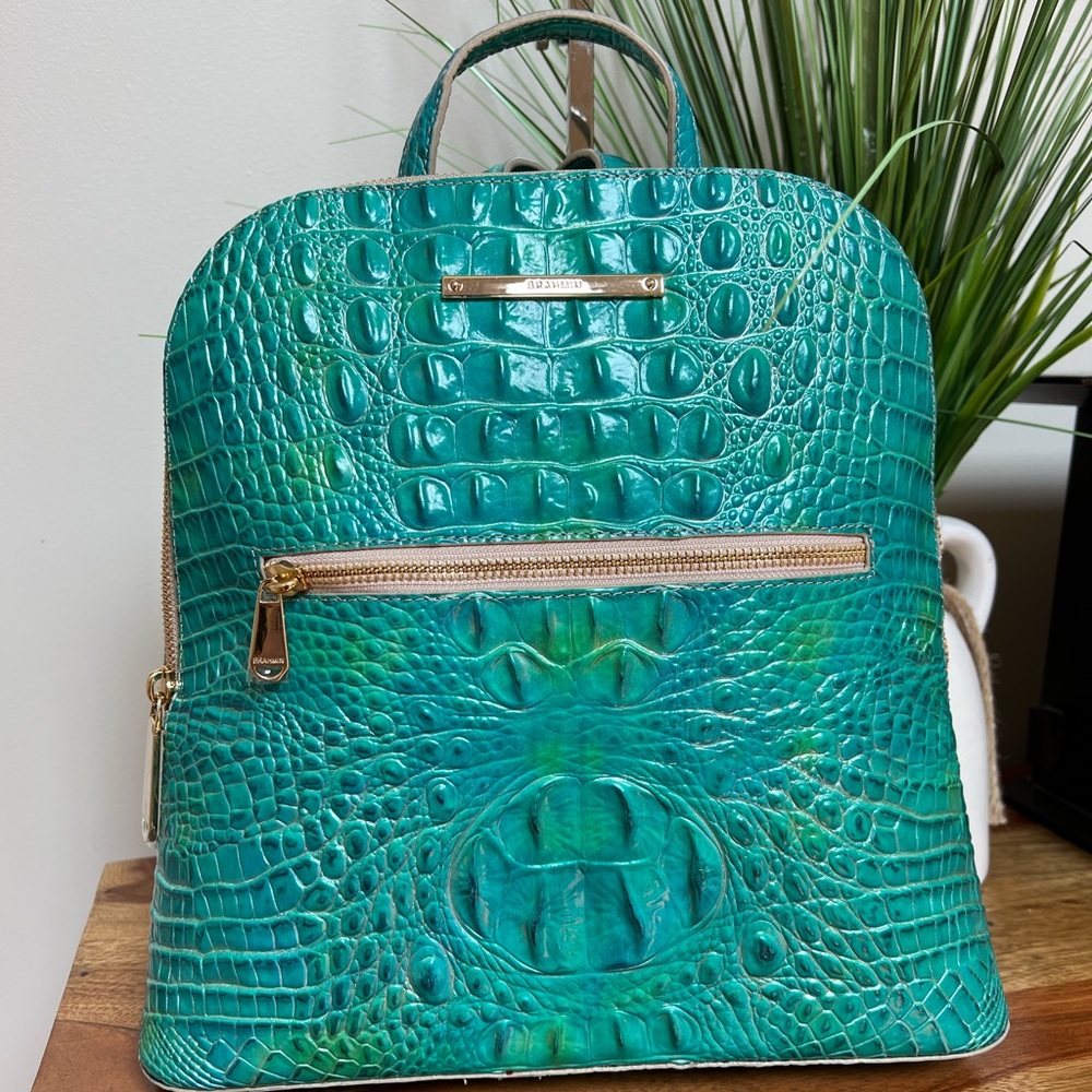 NWT Brahmin Felicity backpack Ocean Solid